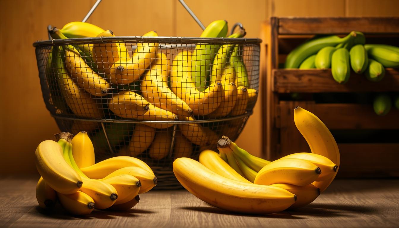 Bananen Lagerung und Reifung