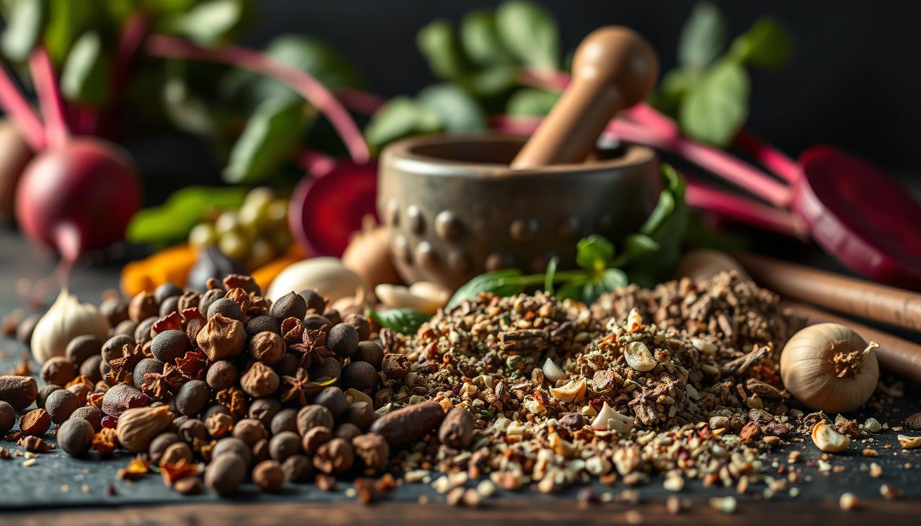 Gewürze für Rote-Bete-Pesto