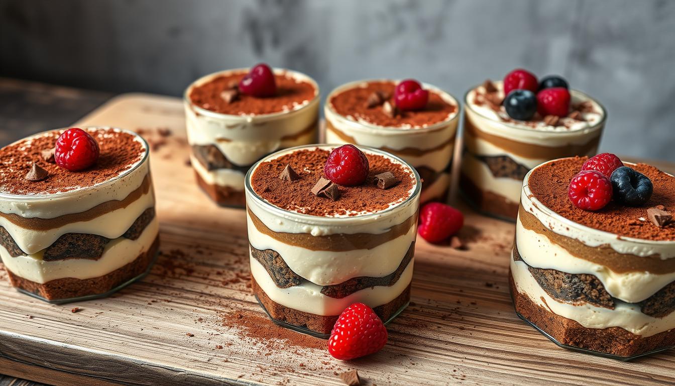 Kreative Variationen veganes Tiramisu