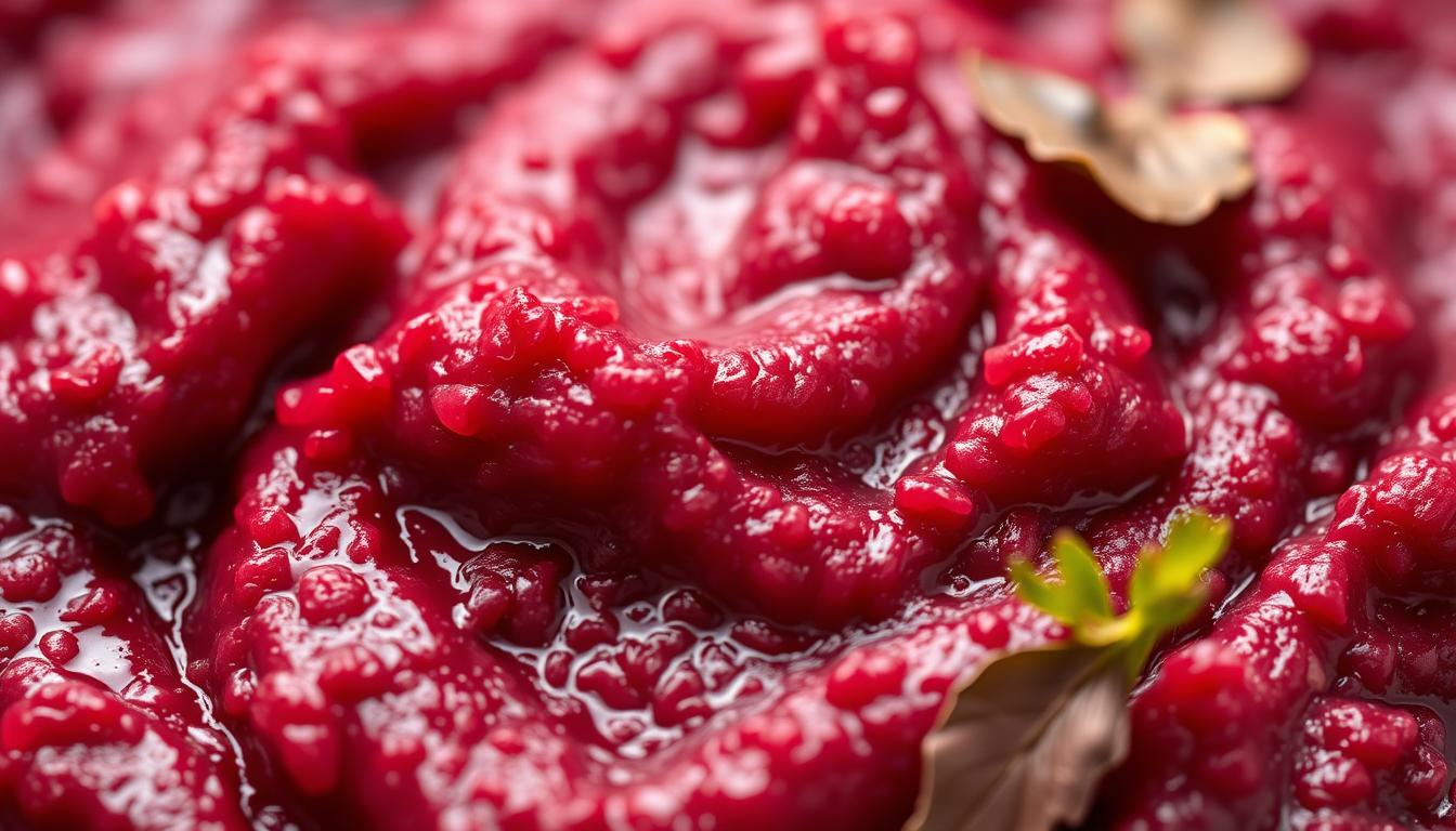 Rote-Bete-Pesto Konsistenz
