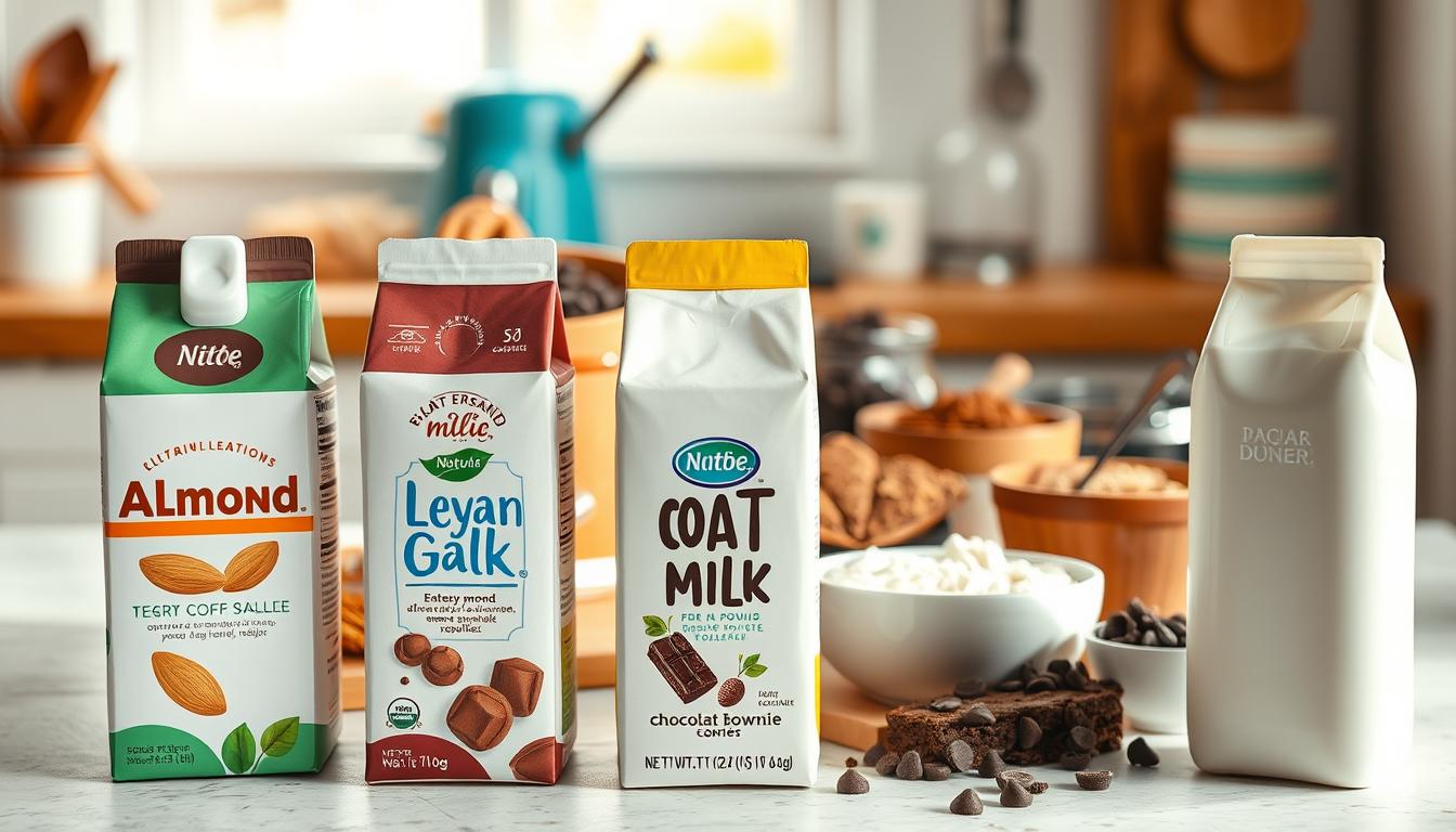 Vegane Milchalternativen für Brownies