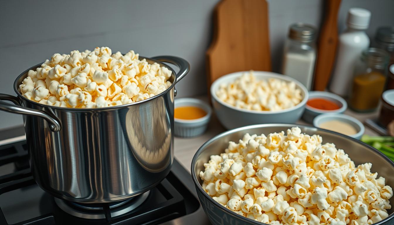Vegane Popcorn-Zubereitung Schritt für Schritt